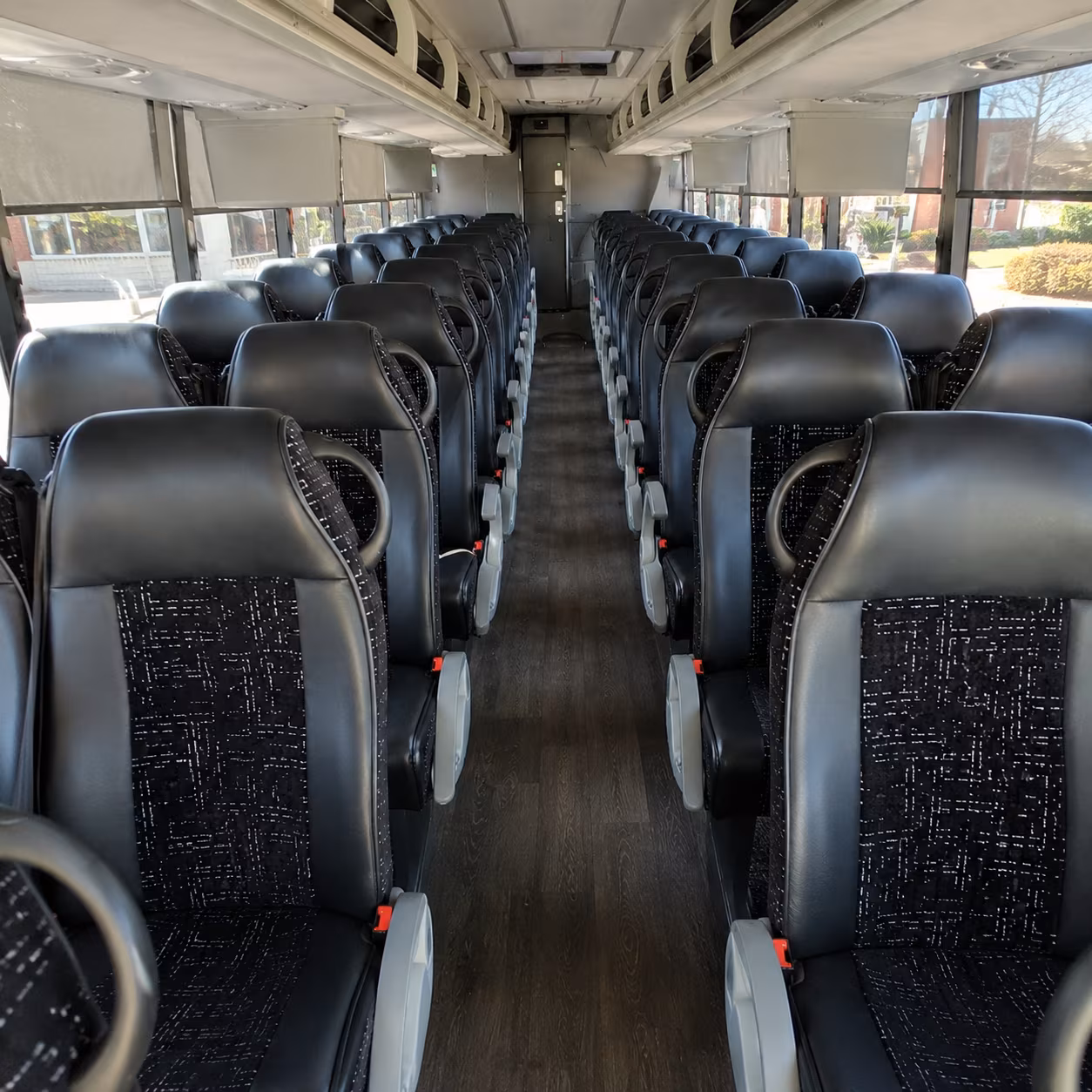 newport news charter bus services interior